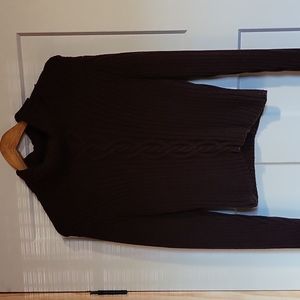 Brown Turtleneck Sweater